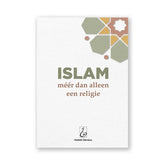 Wit boek met geometrisch patroon boven rechts voor Islam: méér dan alleen een religie